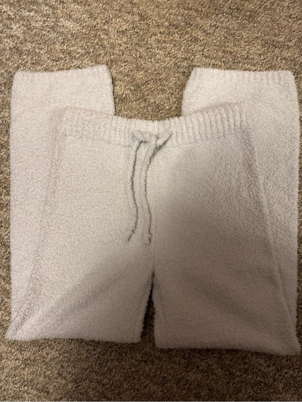 MISSCOSY Women’s Plush Fleece Joggers in Light pale blue